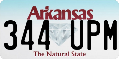 AR license plate 344UPM