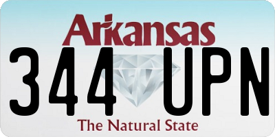 AR license plate 344UPN