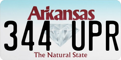 AR license plate 344UPR