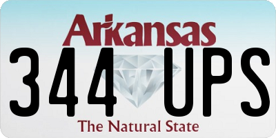 AR license plate 344UPS
