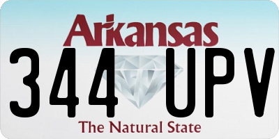 AR license plate 344UPV