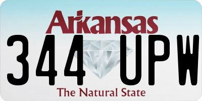 AR license plate 344UPW