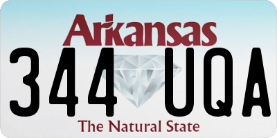 AR license plate 344UQA