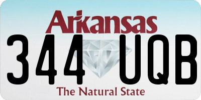 AR license plate 344UQB
