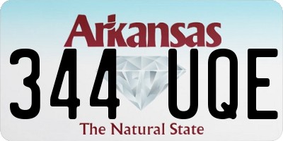 AR license plate 344UQE