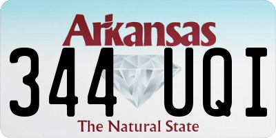 AR license plate 344UQI