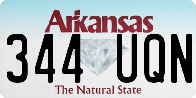 AR license plate 344UQN