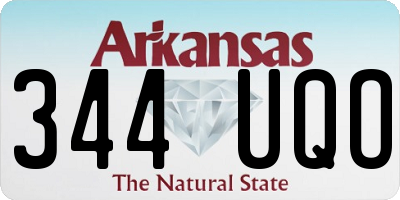 AR license plate 344UQO