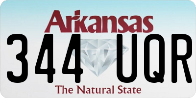 AR license plate 344UQR