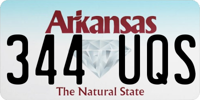 AR license plate 344UQS
