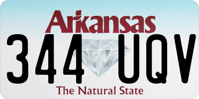 AR license plate 344UQV