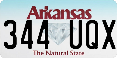 AR license plate 344UQX