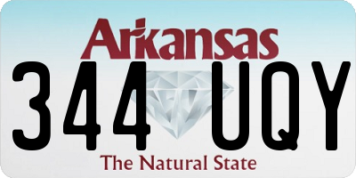 AR license plate 344UQY
