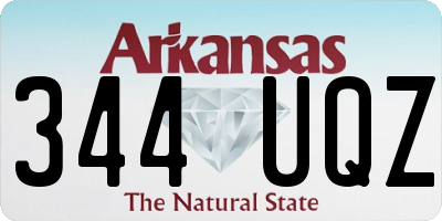 AR license plate 344UQZ