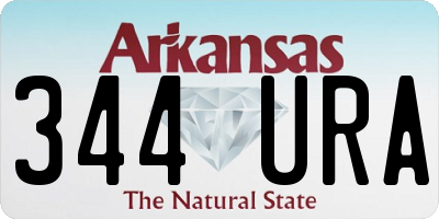 AR license plate 344URA
