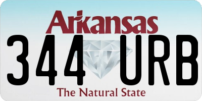 AR license plate 344URB