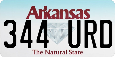 AR license plate 344URD