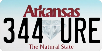 AR license plate 344URE