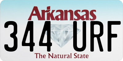 AR license plate 344URF
