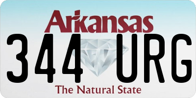 AR license plate 344URG