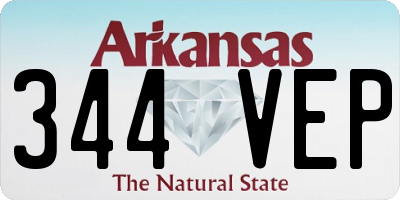 AR license plate 344VEP