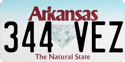 AR license plate 344VEZ