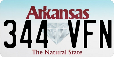 AR license plate 344VFN