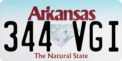 AR license plate 344VGI
