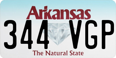 AR license plate 344VGP