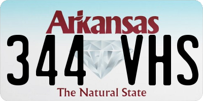 AR license plate 344VHS