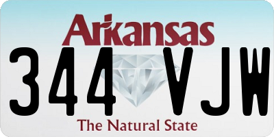 AR license plate 344VJW