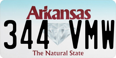 AR license plate 344VMW