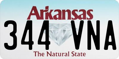 AR license plate 344VNA