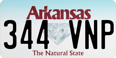 AR license plate 344VNP