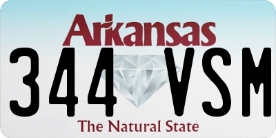 AR license plate 344VSM