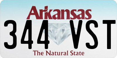 AR license plate 344VST