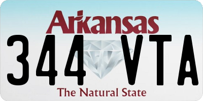AR license plate 344VTA