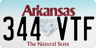 AR license plate 344VTF