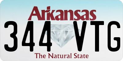 AR license plate 344VTG