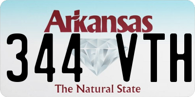 AR license plate 344VTH