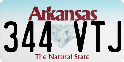 AR license plate 344VTJ