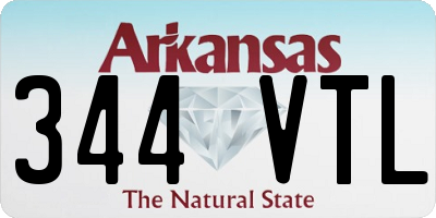 AR license plate 344VTL