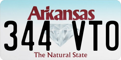 AR license plate 344VTO