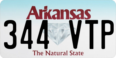 AR license plate 344VTP