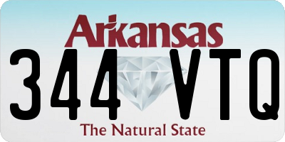 AR license plate 344VTQ