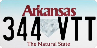 AR license plate 344VTT