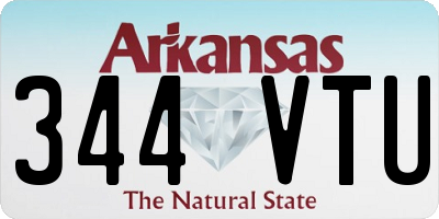 AR license plate 344VTU