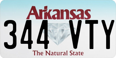 AR license plate 344VTY