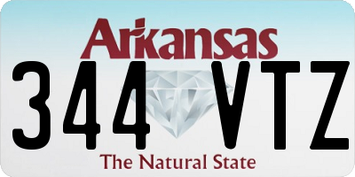 AR license plate 344VTZ