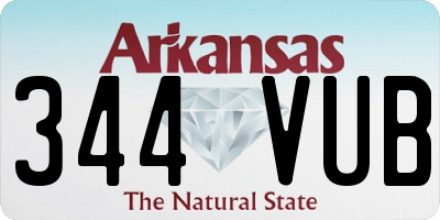 AR license plate 344VUB